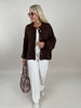 Cardigan Goldknöpfe in Mokka Artikel 6258