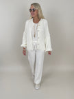 Cardigan Goldknöpfe in Offwhite Artikel 6260