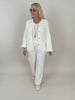 Cardigan Goldknöpfe in Offwhite Artikel 6260