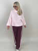 Pullover Grobstrick Uni in Rosa Artikel 6257