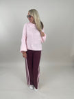 Pullover Grobstrick Uni in Rosa Artikel 6257