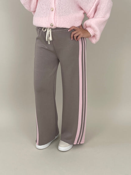 Marlene Hose mit Streifen in Taupe Artikel 6262