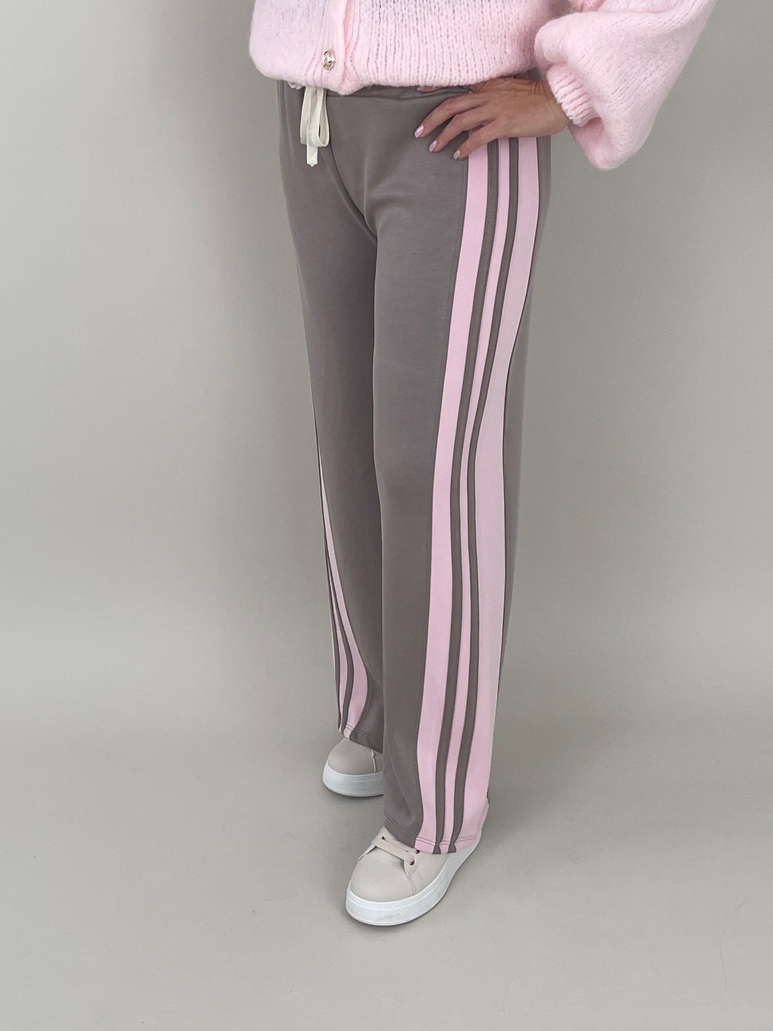 Marlene Hose mit Streifen in Taupe Artikel 6262