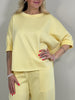 Sweatshirt Halbarm in Gelb Artikel 5855