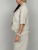 Kurzer Blazer Leinen in Beige