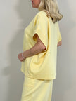Sweatshirt kurzarm in Gelb Artikel 5854