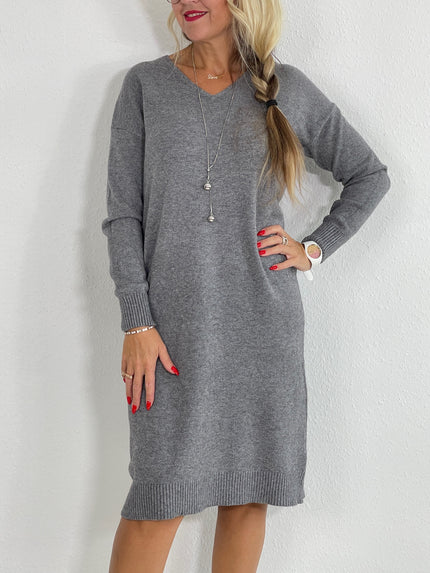 Strickkleid Uni in versch. Farben Artikel 5266