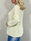 Pullover Feinstrick in Gelb Artikel 5847