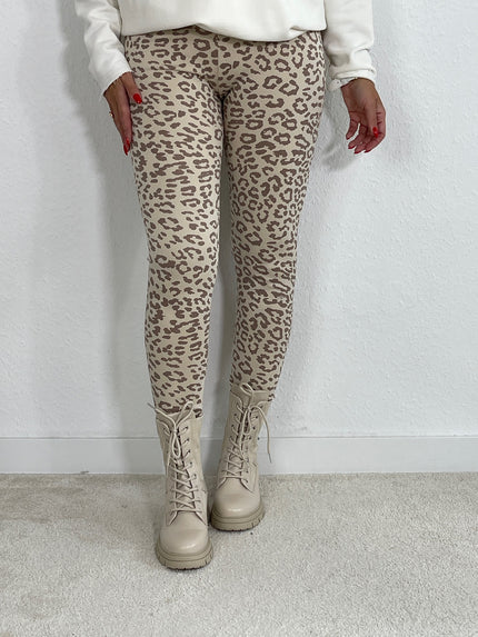 Leggings mit Leoprint in versch. Farben Artikel 5272