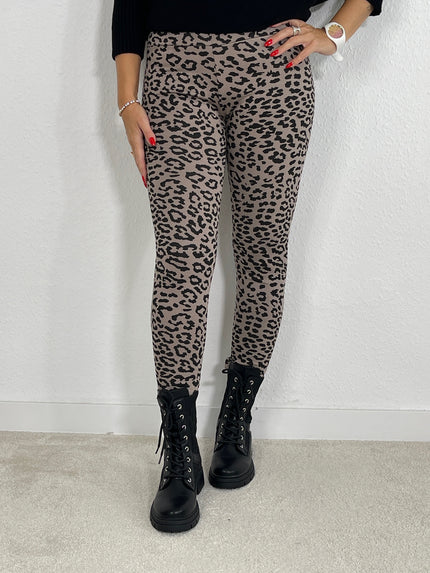 Leggings mit Leoprint in versch. Farben Artikel 5272