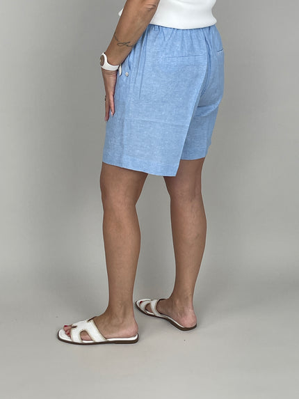 Shorts Leinen in Hellblau