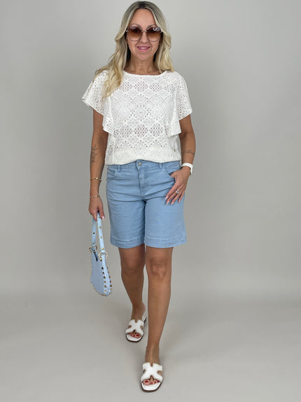 Leichte Sommer-Shorts in Hellblau