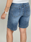 Jeans-Shorts mit Tuch