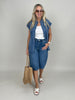 Jeansbluse Kurzarm