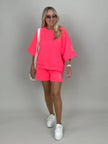 2-Teiler Kurz Soft in Neonpink