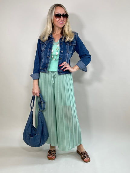 Plissee Hose Uni in versch. Farben Artikel 5858