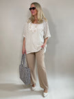Pullover Lochmuster mit Brusttasche versch. Farben Artikel 5857