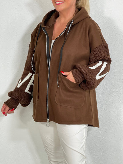 Jacke mit Strickärmeln in versch. Farben Artikel 5258