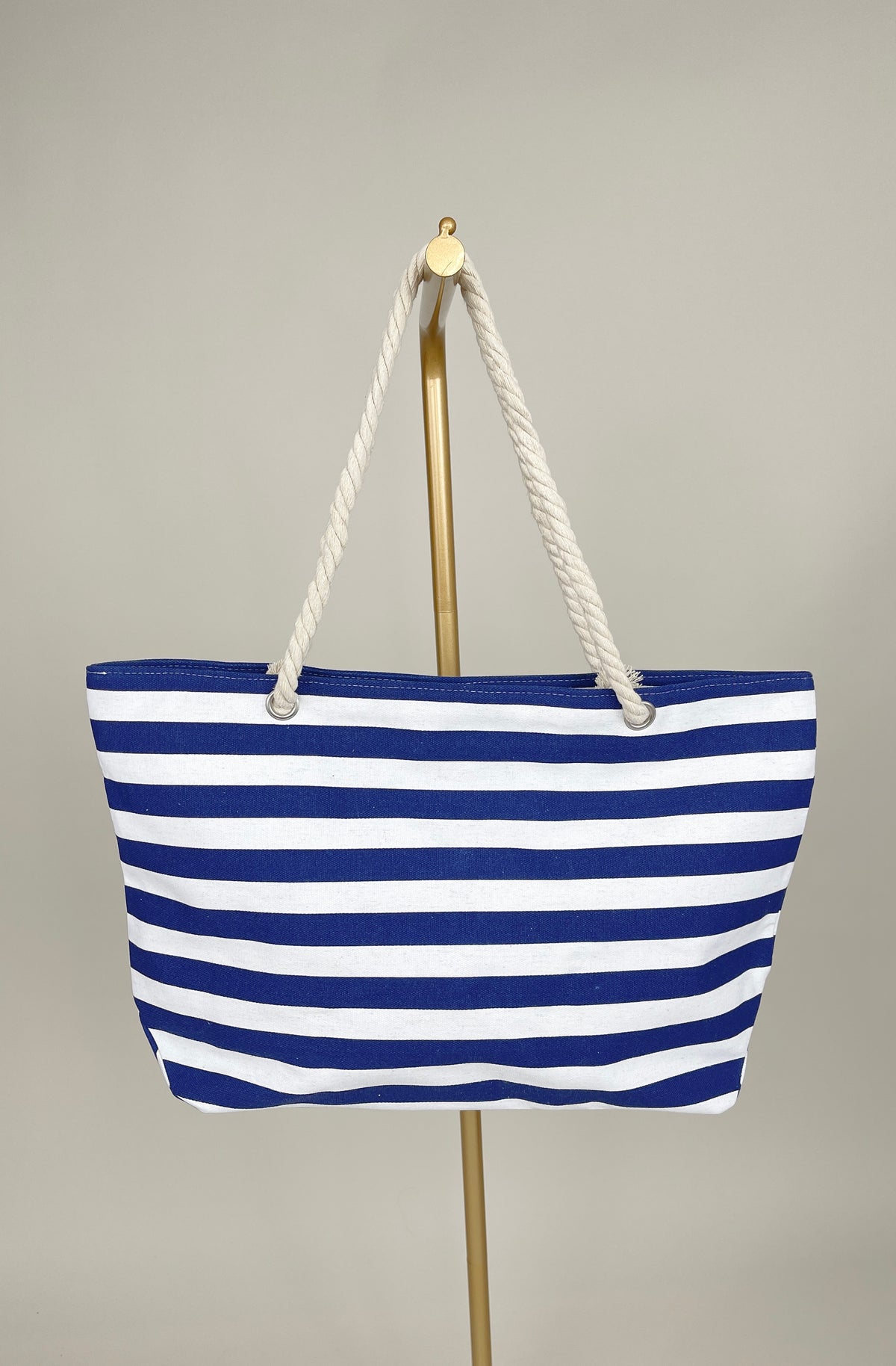Tasche Beach Streifen in Marine/Weiß