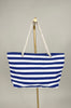 Tasche Beach Streifen in Marine/Weiß