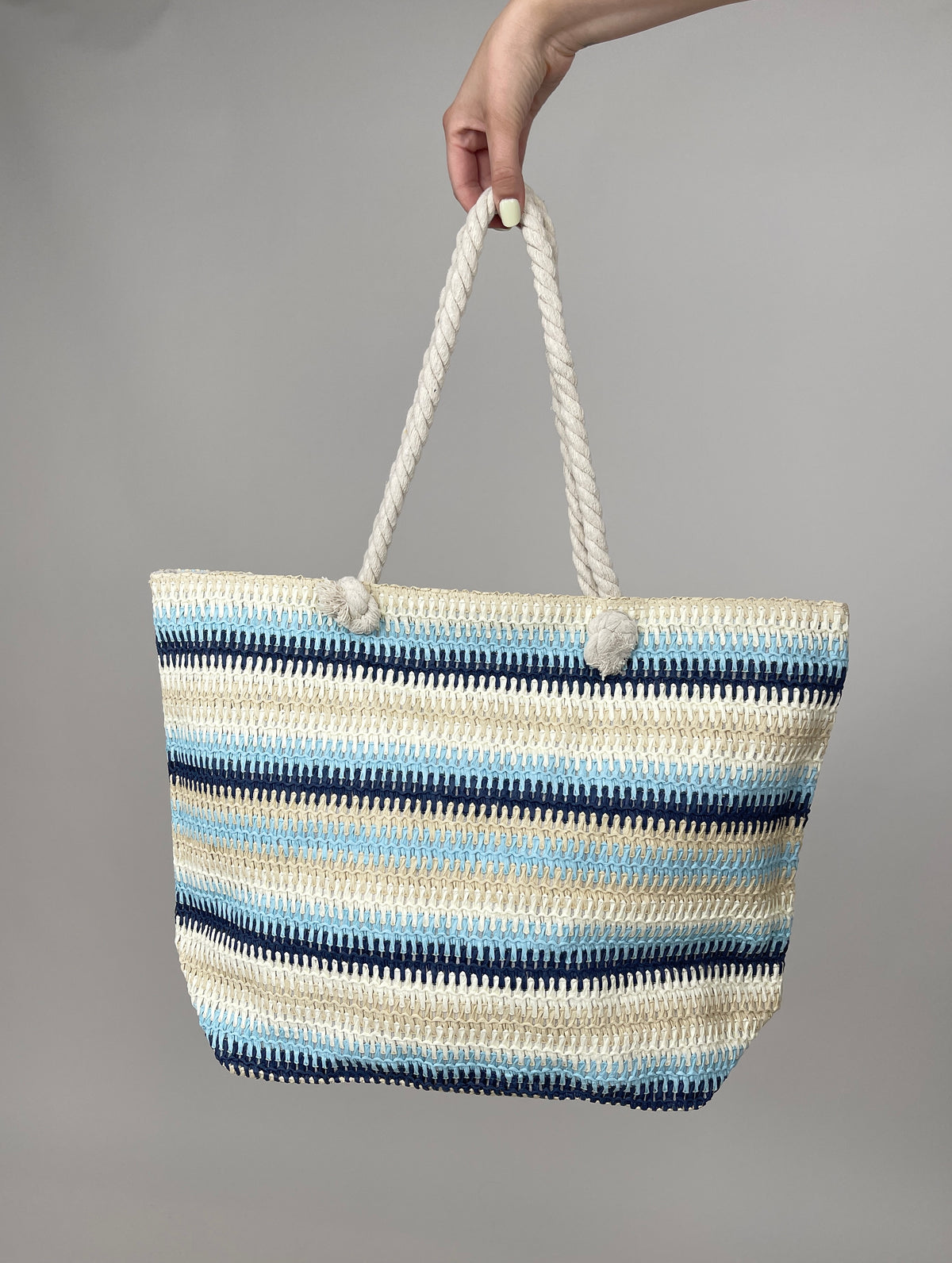 Tasche Beach Streifen in Blautönen