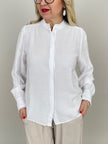 Bluse mit Rüschen-Details in Weiß