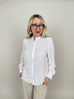 Bluse mit Rüschen-Details in Weiß
