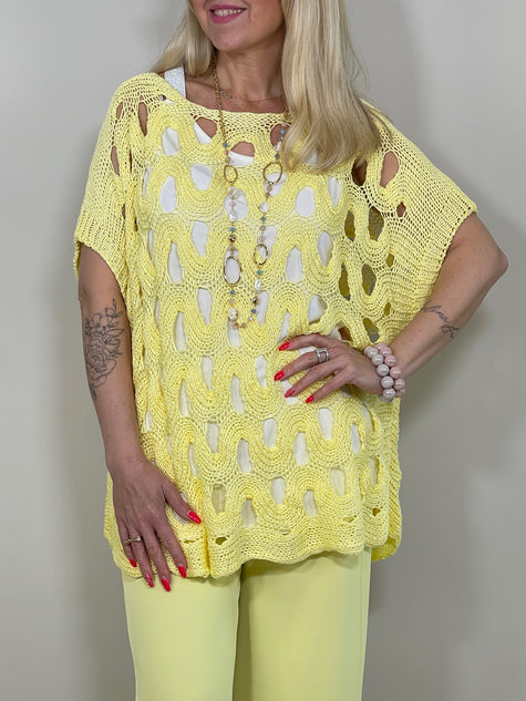 Pullover Lochmuster in versch. Farben Artikel 5882