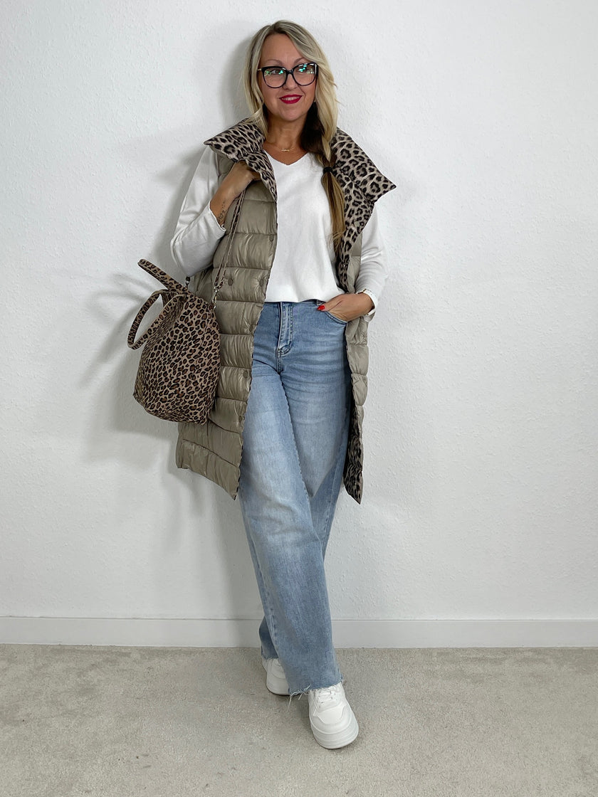 Wendeweste in Taupe