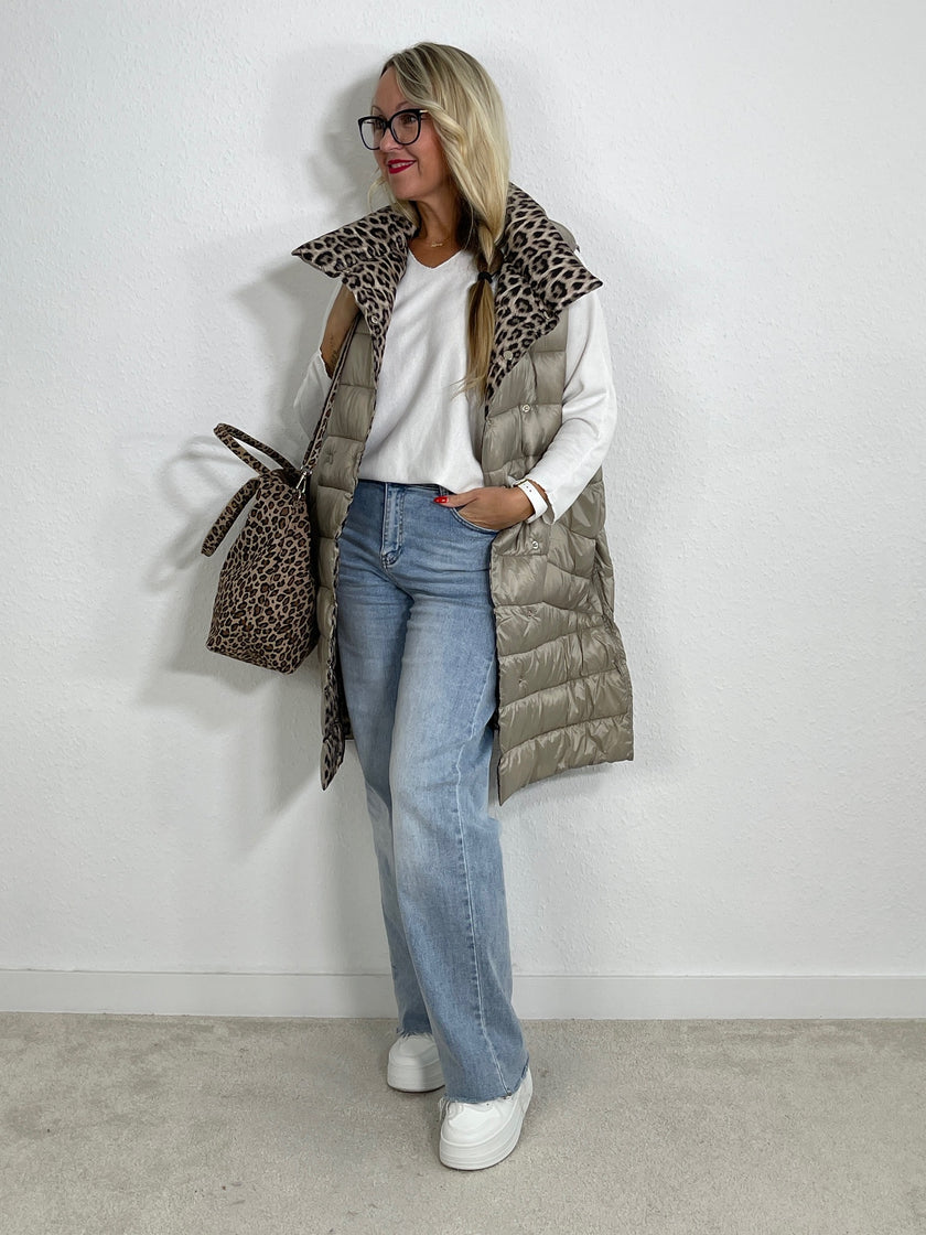 Wendeweste in Taupe