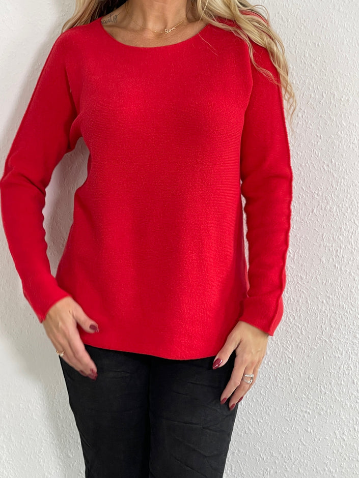 Pullover leichter U-Boot Ausschnitt in versch. Farben Artikel 5361