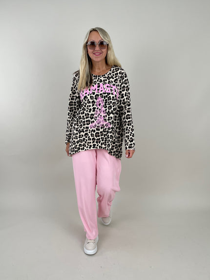 Leichtes Sweatshirt mit Print Leo Artikel 6275