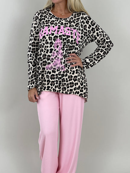 Leichtes Sweatshirt mit Print Leo Artikel 6275