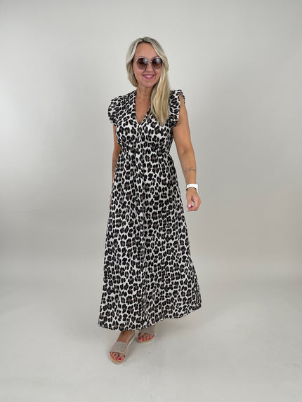 Kleid Musselin Leo in Beige