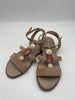 Sandalen mit Steinen in Beige