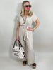Jumpsuit Uni in Beige Artikel 5931