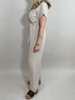 Jumpsuit Uni in Beige Artikel 5931