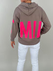 Hoodie Smiley in Taupe Artikel 6244