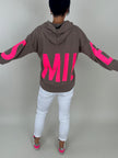 Hoodie Smiley in Taupe Artikel 6244