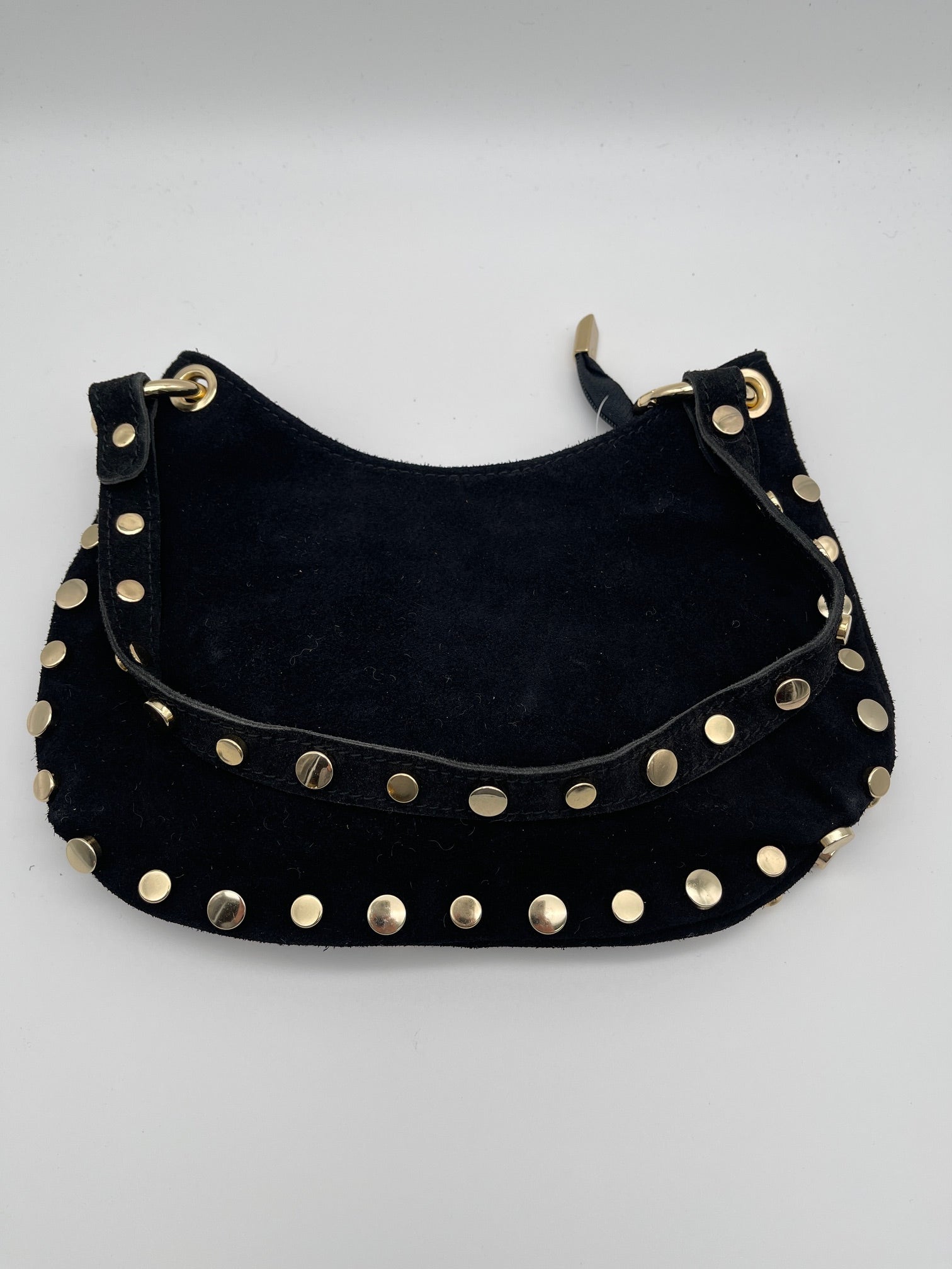 Tasche Wildleder mit Nieten in Schwarz Artikel 6654