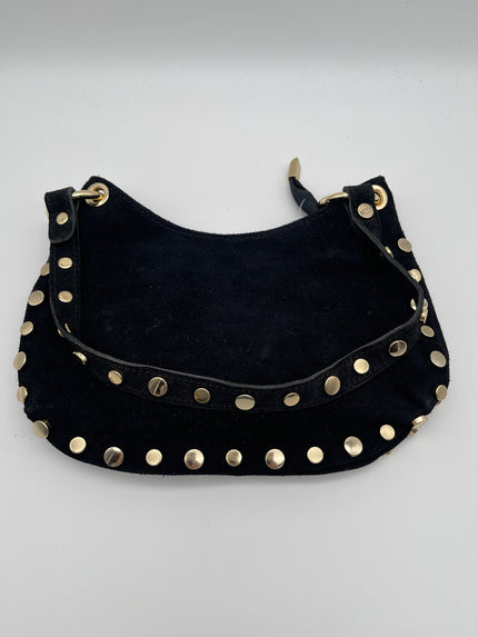 Tasche Wildleder mit Nieten in Schwarz Artikel 6654