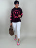 Hoodie Smiley in Mokka Artikel 6243