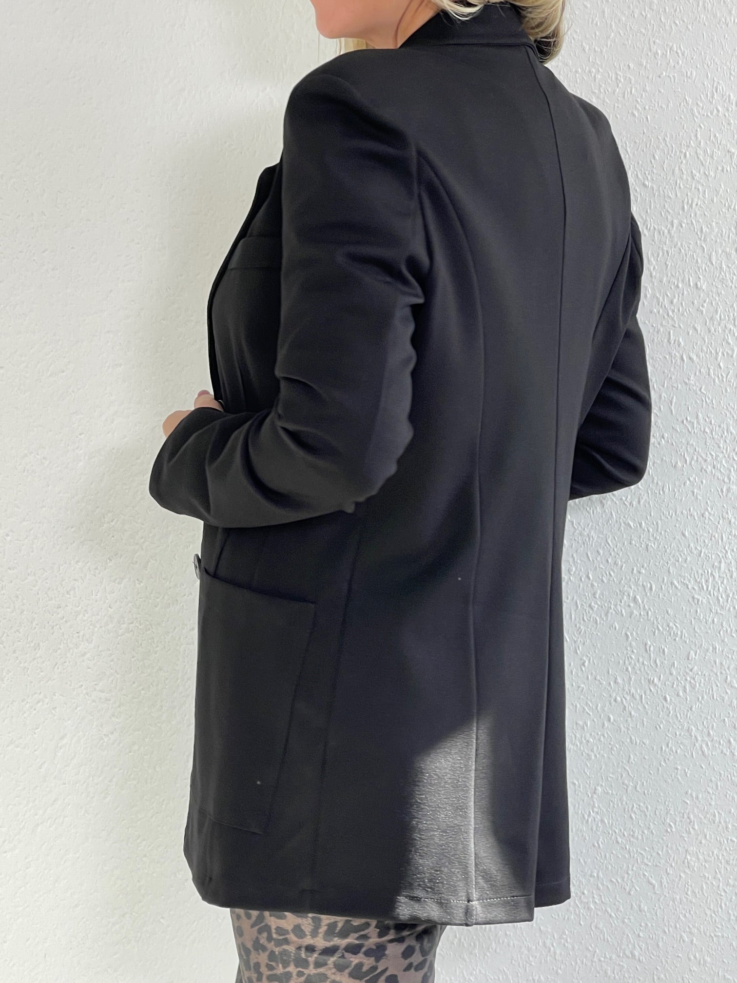 Longblazer Classic mit Taschen in Schwarz Artikel 5372