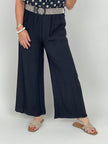 Culotte mit Gürtel in Schwarz