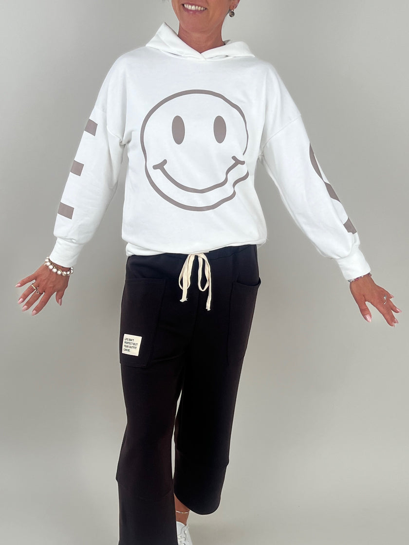Hoodie Smiley in Offwhite Artikel 6242