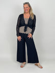 Eleganter Spitzen-Cardigan zum Binden