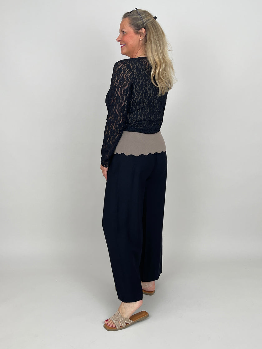 Eleganter Spitzen-Cardigan zum Binden