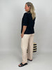 Sommerblazer mit Lochstickerei in Schwarz