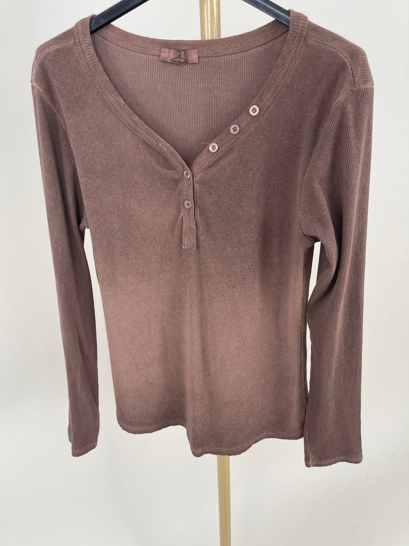 Basic Langarm gerippt in versch. Farben Artikel 6265