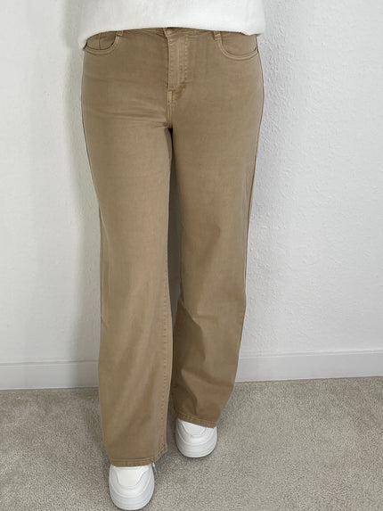 Jeans Wide Leg in Beige Artikel 5340